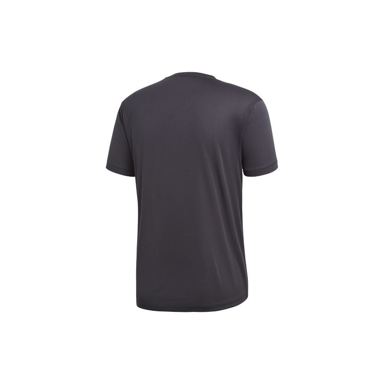 Adidas Спортивная футболка с коротким рукавом с логотипом, мужские топы, черный CE0818