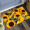 1Pcs Anti Fatigue Kitchen Rugs,Vibrant Sunflower Print Waterproof Non-Slip Thick Cushioned Kitchen Mat Heavy Duty Comfort Standing Mat for Kitchen