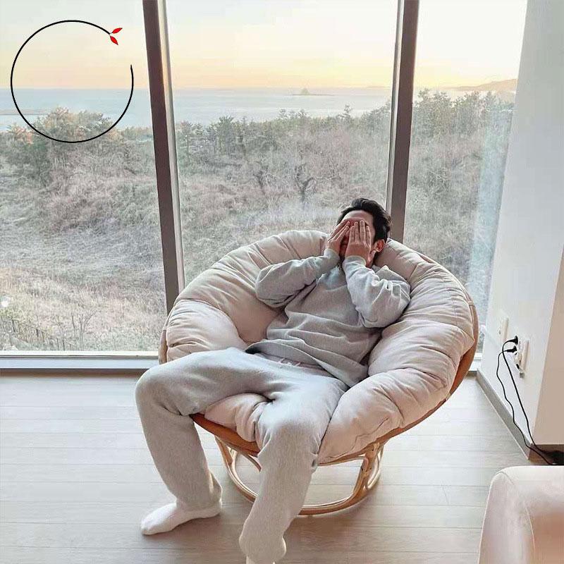 Подвесная корзина для качелей, подушка для сиденья, мягкая подушка для стула-яйца, подушка для садового кресла, круглая подушка для уличного кресла из ротанга