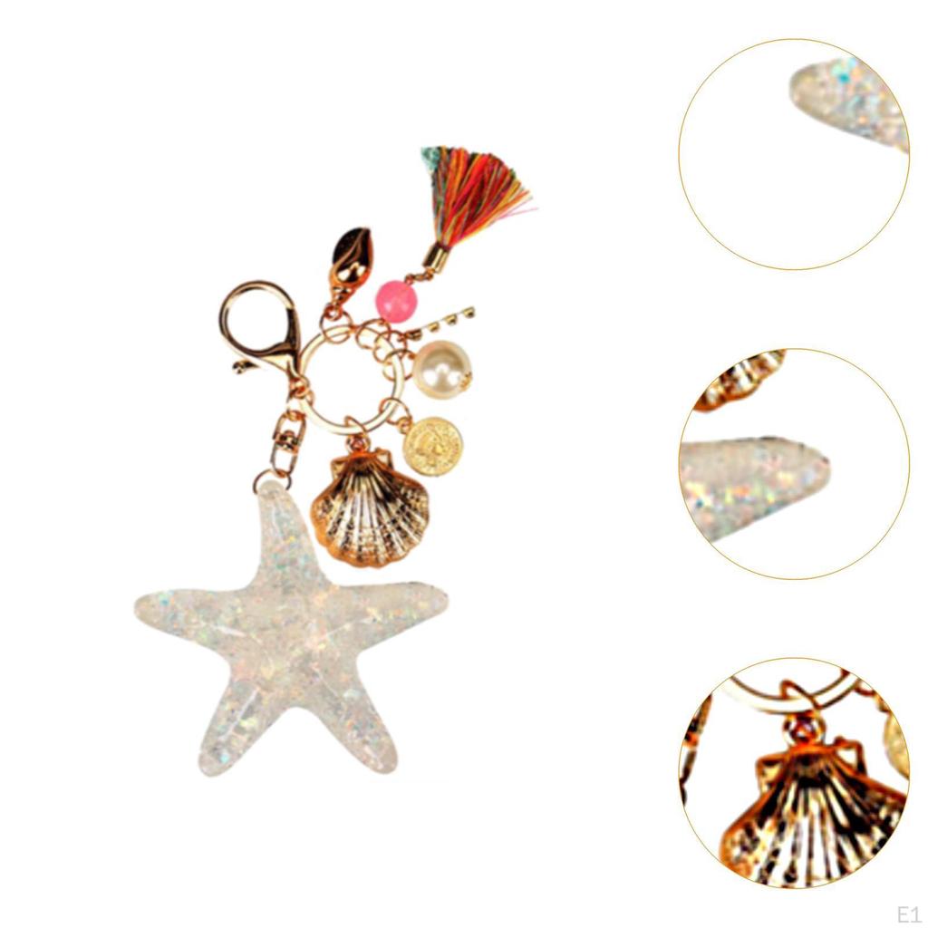 Starfish Keychain Gift To Friends Handbag Charm for Backpack Bag Decoration