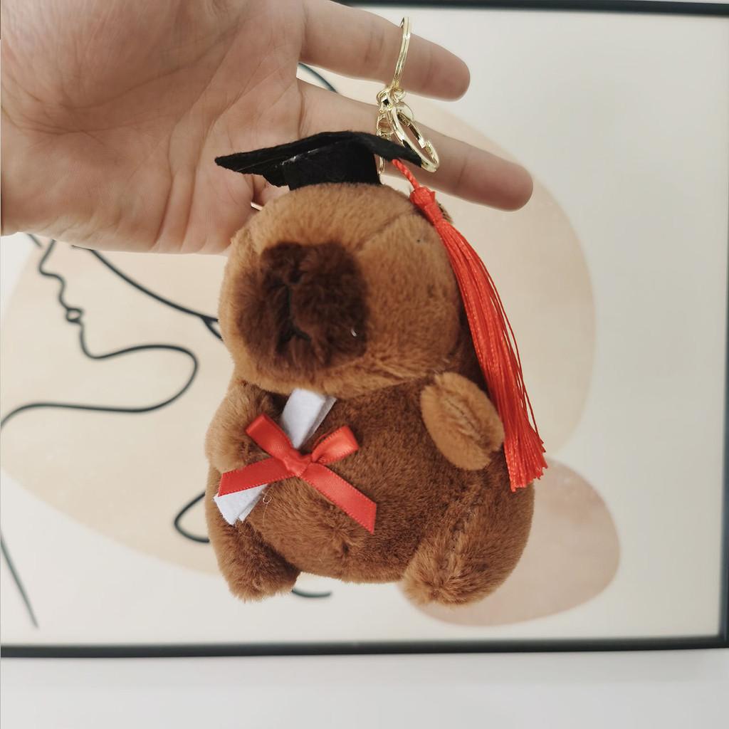 Soft Pp Cotton Capybara Plush Toy Cartoon Animal Doll Bag Charm 12-15cm