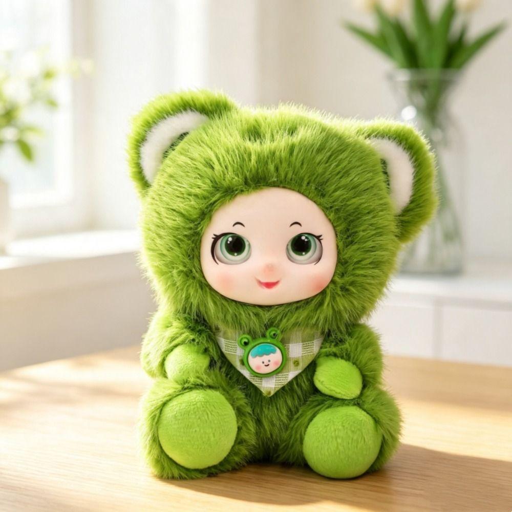 Keychain Duck Panda Stuffed Bag Charm Vinyl Doll Toy Vinyl Face Plush Doll Birthday Gift
