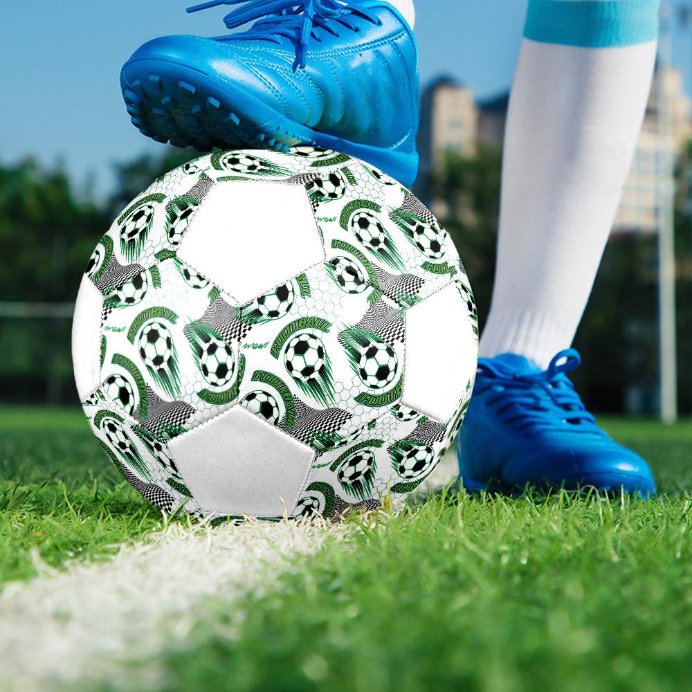 1pc Soccer Ball Soccer Ball Size 5 Football Machine Sewn Indoor/Outdoor Universal Football Q1