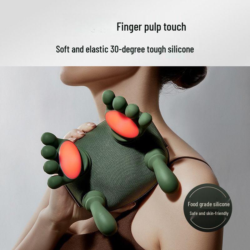 Многофункциональный автоматический массажер для плеч, шеи и рук с реалистичным разминанием и тепловым воздействием