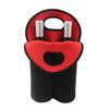 Neoprene Double Wine Tote Bag Reusable Carrier Cooler for 2 Standard 750ml Bottles Wine Bottle Gift Bags for Travel Picnic Wedding