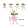 Party Supplies Long Legs Flower Fairy Ornaments Cute Mesh Easter Fairy Pendant Handmade with Flower Wing Girl Pendant Home Party