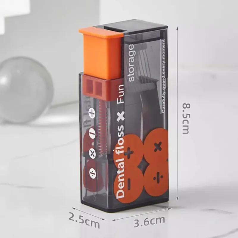 Автоматическая коробка для зубной нити Портативная автоматическая отскакивающая Высококлассная палочка для зубной нити Интеллектуальная коробка для хранения для чистки YLE451