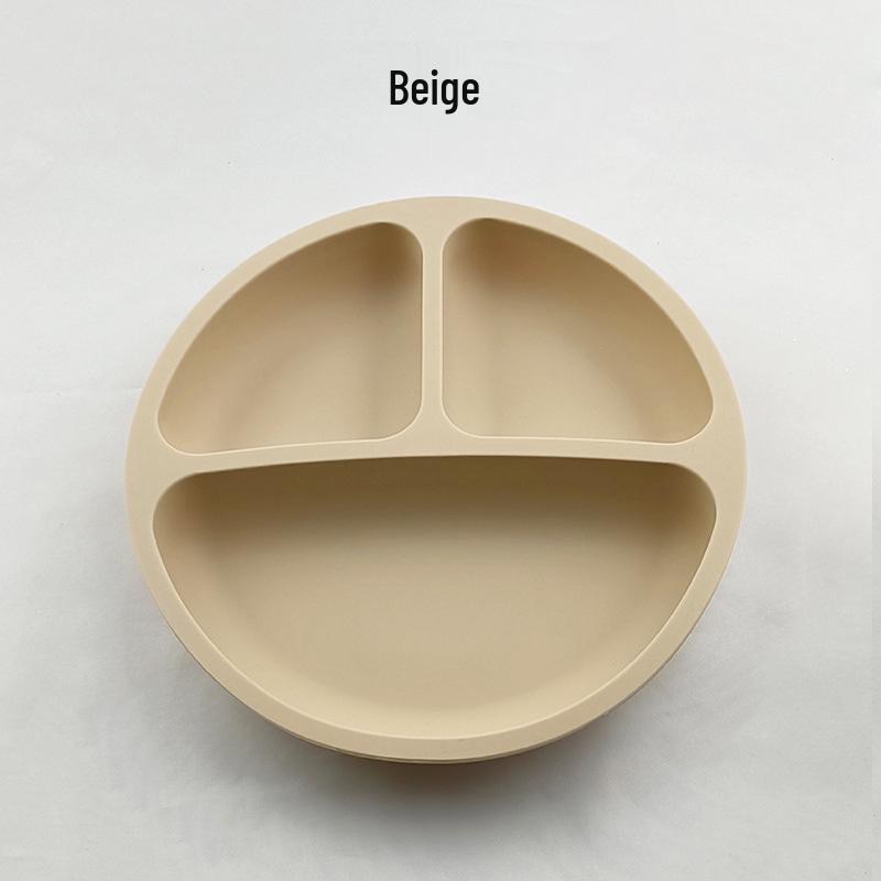 Silicone Bear Ears 3-Compartment Suction Plate for Kids