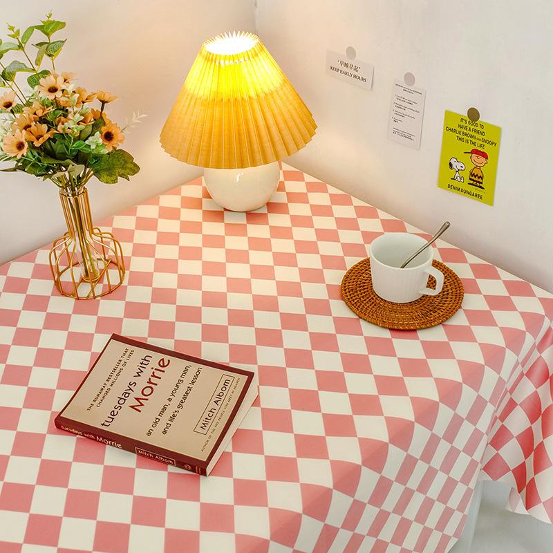 Small Fresh Student Flannel Tablecloth Desk Bedside Table Coffee Table Cover Cloth Photo Background Picnic Cloth