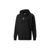 Puma Logo Print Loose Hoodie Pullover Men Tops Black 535305-01
