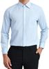 Enlision Business Dress Long Regular Shape Easy ZL0002 L Men's Shirt, Wrinkle-Resistant - Blue, Formal, Sleeve, Fit, Memory, Care,