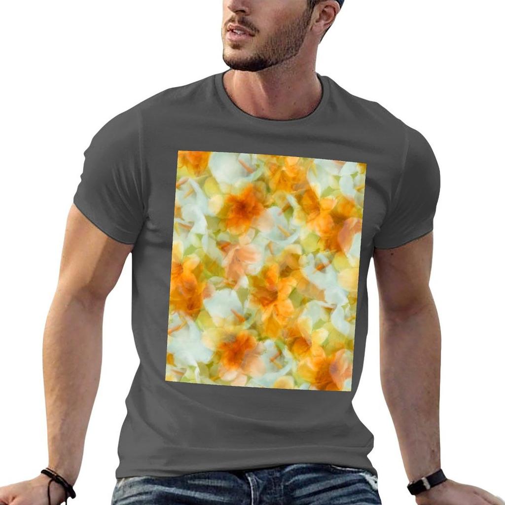 Watercolor White Callas and Yellow Lilies TShirt Plus Size Loose Fit TShirt