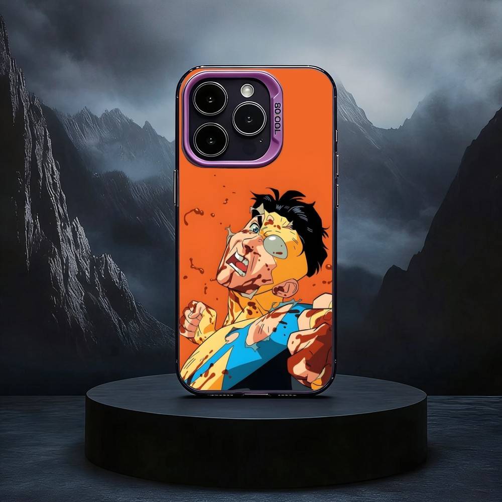 Крутая I-Invincible Art Черный Конфетный серебристый чехол для телефона Чехол для iPhone17,16,15,14,13,12,11 Plus,Pro Max