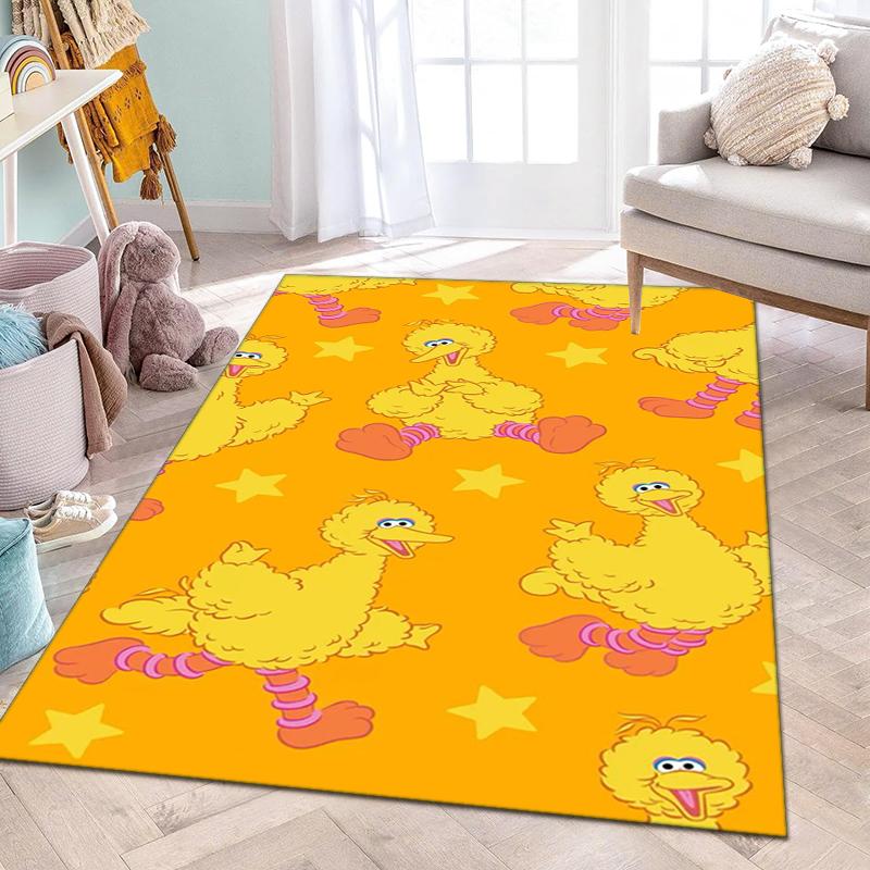 1PC Sesame Street Rug - home decoration Carpet For Living Room Bedroom Flooring Computer Chair Area Rug