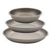 TITAN MANIA Plate Tray Titanium S M L 3 Piece Set Lightweight Tableware Plate Camping Stylish Tableware Dish Tray BBQ Compact Picnic Plate All 3 Sizes