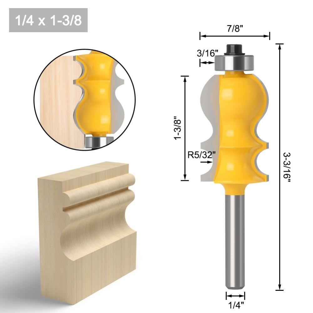 1/4Inch Shank Tongue And Groove Router Bit Slotting Milling Cutter Woodworking Milling