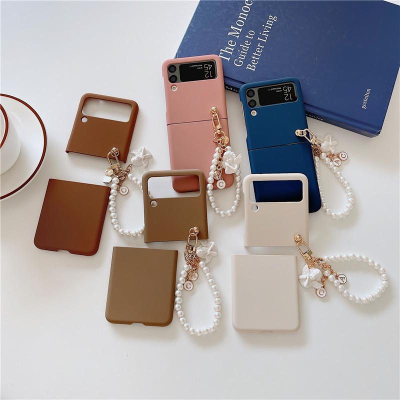 For Samsung Galaxy Z Flip 3 5g Cute 3d Angel Bracelet Matte Pc Cover Case For Samsung Zflip3 Zflip 3 Phone Case Fundas
