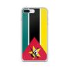 Coque iPhone - Multicolore - Drapeau Mozambique - Souple - Compatible iPhone 7 Plus - Design Unique