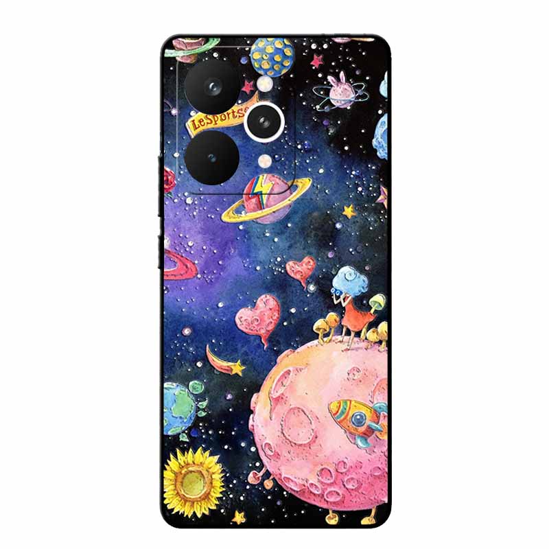 For Realme 15 Pro Cases 3D Relief Flower Emboss Black Silicone For Realme15 Pro 5G Back Cover Cartoon Funda Realme 15 Pro Bumper