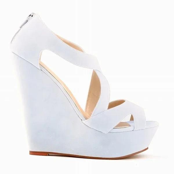 Женские босоножки Летняя мода Сексуальные туфли на высоком каблуке Тренд Комфорт Открытый носок Платформа танкетка Каблук Джаз Танцевальная женская обувь Большие размеры