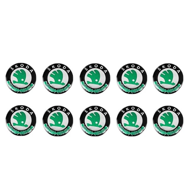 Автомобильная наклейка 2025 Новая 14 мм Алюминиевый сплав Значок на брелок автомобиля Наклейки Декор Для Skoda Octavia Kodiaq Enyaq Kamiq Scala Sup