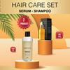 Шампунь без соли против перхоти с сосновым скипидаром, 500 мл + интенсивная сыворотка против выпадения волос с кератином и аргановым маслом, 30 мл, Cozyce