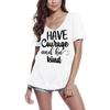Women's T-Shirt Have Courage and and Be Kind - Short Sleeve Tee Shirt Gift Tops