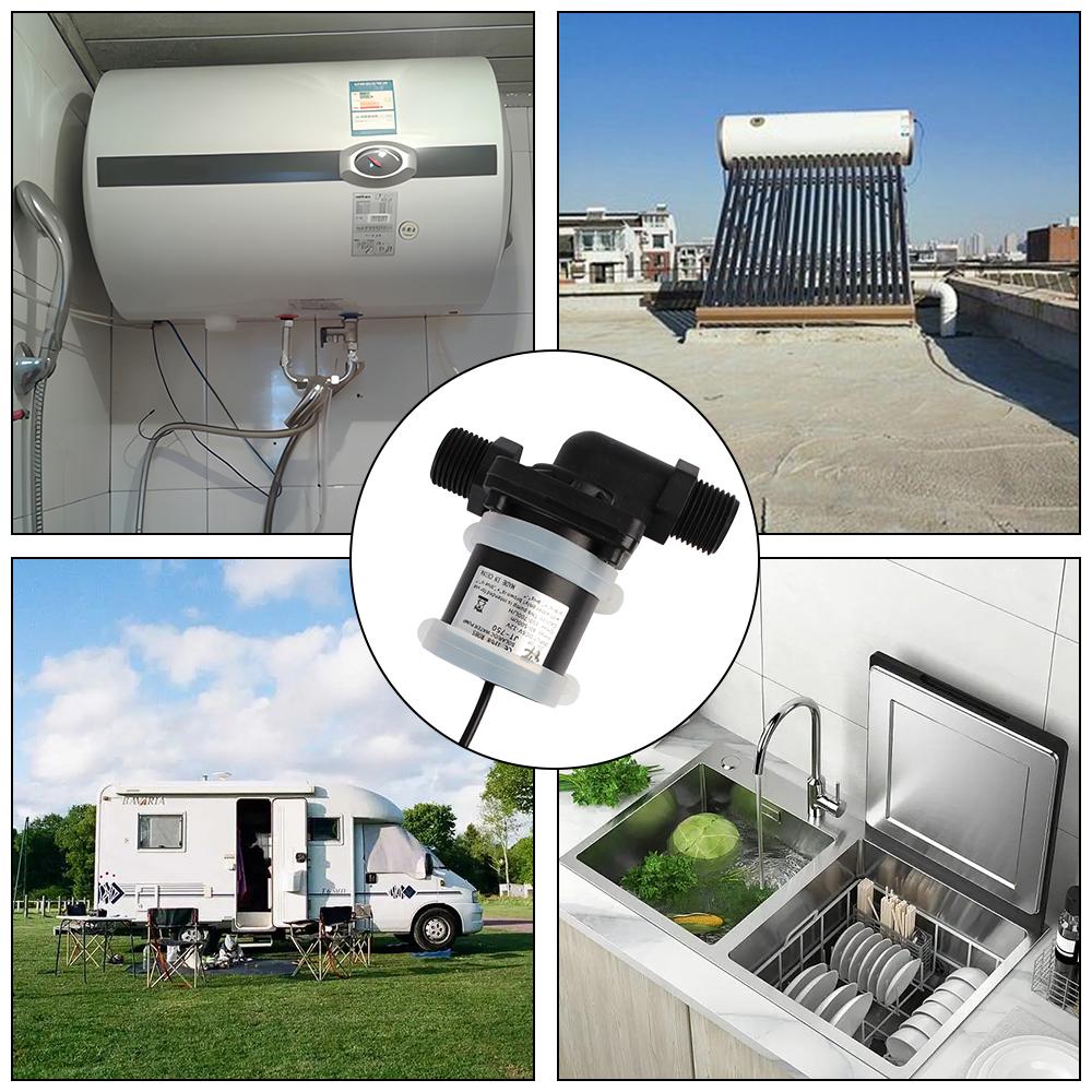 Водонагреватель для душа, подогрев пола, насос повышения мощности, бесщеточный солнечный двигатель, водяной насос, микропогружной водяной насос, постоянный ток 12 В 24 В