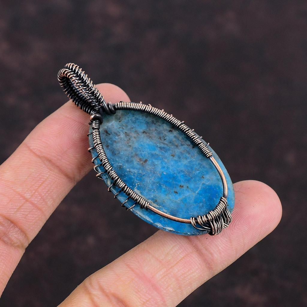 Подвеска из неонового апатита «Дерево жизни», медная проволока, обернутая подвеской, драгоценный камень, медные украшения, антикварный кулон ручной работы, ювелирные изделия из дерева жизни для подарка