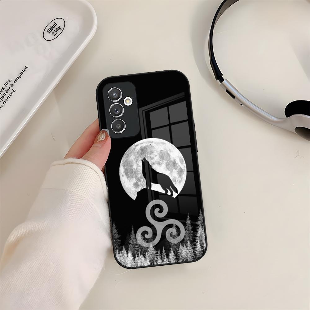 Чехол для телефона Teen Wolf Стеклянный Для Samsung S24 S23 S20 S25 S21 S22 Ultra Fe Plus A05 A06 A16 A26 A36 A56 Coque