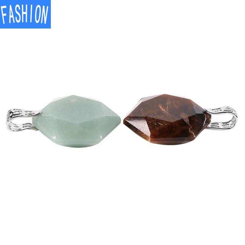 Звезда Давида срезанный угол натуральный полудрагоценный камень шестиконечная звезда иудаизм кристалл кулон ожерелье