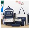 Trendy Nylon Backpack For Students Large Capacity Unisex School Bag In Various Colors