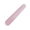 1pc Natural Quartz Crystal Face Massage Wand Stone Smooth Stick Massaging Tool Pink 100mm