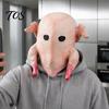 Breathable Realistic Turkey Mask Halloween Mask, Shape, Latex Full Detailed Headgear for Adults Head Cover, Thanksgiving Party Dress Up Cosplay