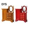 Мини-комод для кукольного домика, винтажный миниатюрный комод с ящиками, мини-мебель, туалетный столик для декора спальни кукольного домика