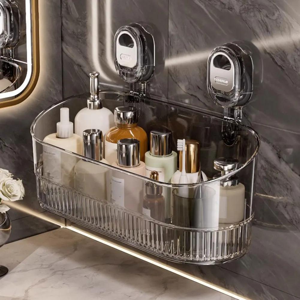 Настенный вакуумный органайзер для ванной комнаты без сверления с высокой грузоподъемностью для легкой установки на кухне и в ванной комнате