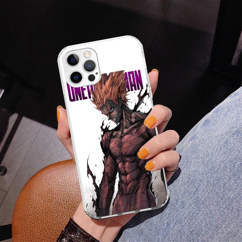 Чехол для телефона One P-Punch-Man Гароу для iPhone 13 12 Mini 11 Pro Max XS XR X SE 7 8 Plus 5S 5 6S 6 Подарок Печатная Крышка Fundas