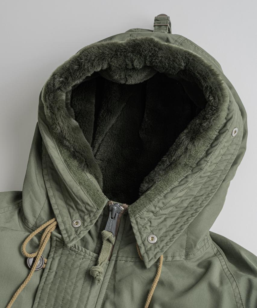 BEHEAVYER N3B Duck Down Mil Parka Sage Olive