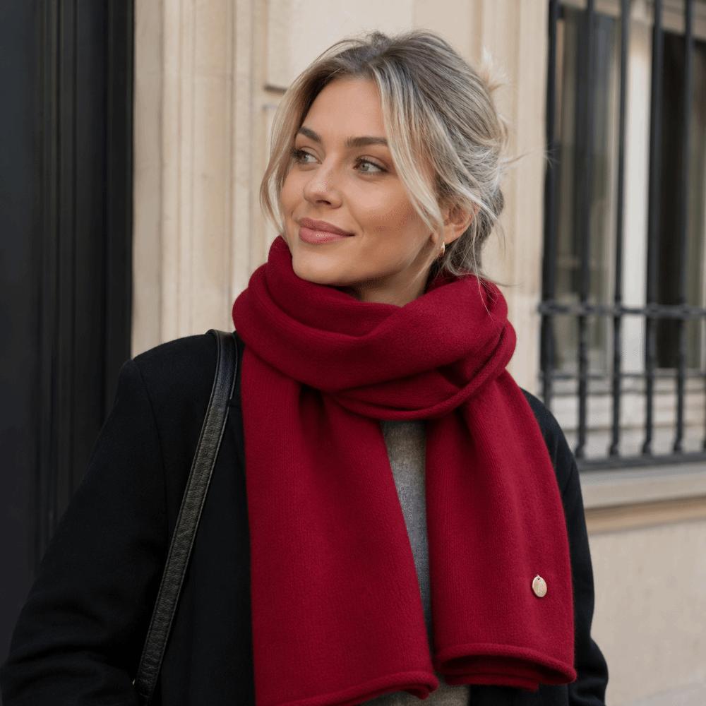 Keep Warm Warm Cashmere Scarves Solid Color Knitted Scarf Fashion Winter Scarf Women