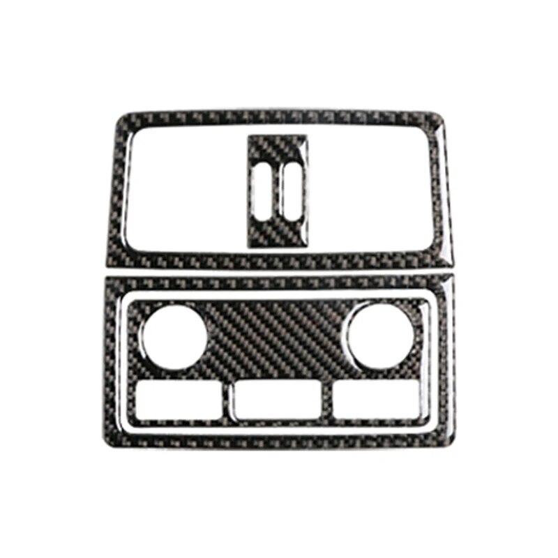 Углеродное волокно автомобиля сзади кондиционер вентиляционное отверстие панель крышка наклейки аксессуары для BMW E60 5 серии 520 523 530Li 2005-2010