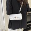 Chic Solid Color Street Fashion Small Box Bag For Daily Commute