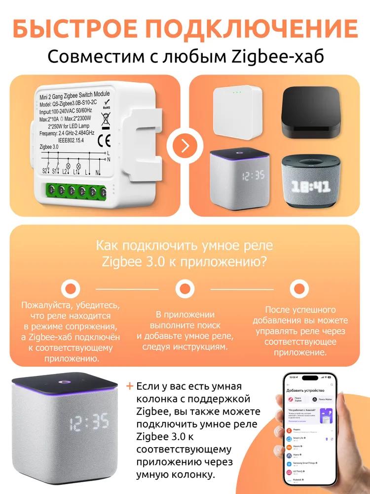 Tuya Zigbee 3.0 Smart 2Channel Relay, Alice Helpers Support