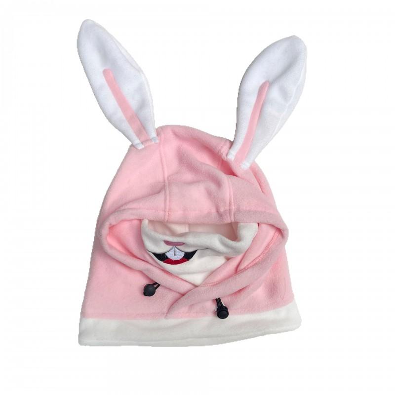 Kids Fleece Ski Helmet Cover With Wide Brim Ear Protection Winter Warm Hat Boys Girls