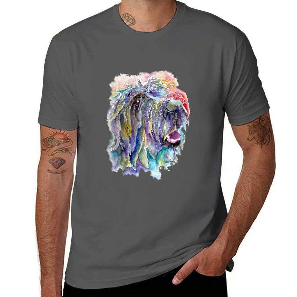 Colorful Griffon Let It Flow T-Shirt Graphic T Shirts for Man Man Tshirt T-Shirt
