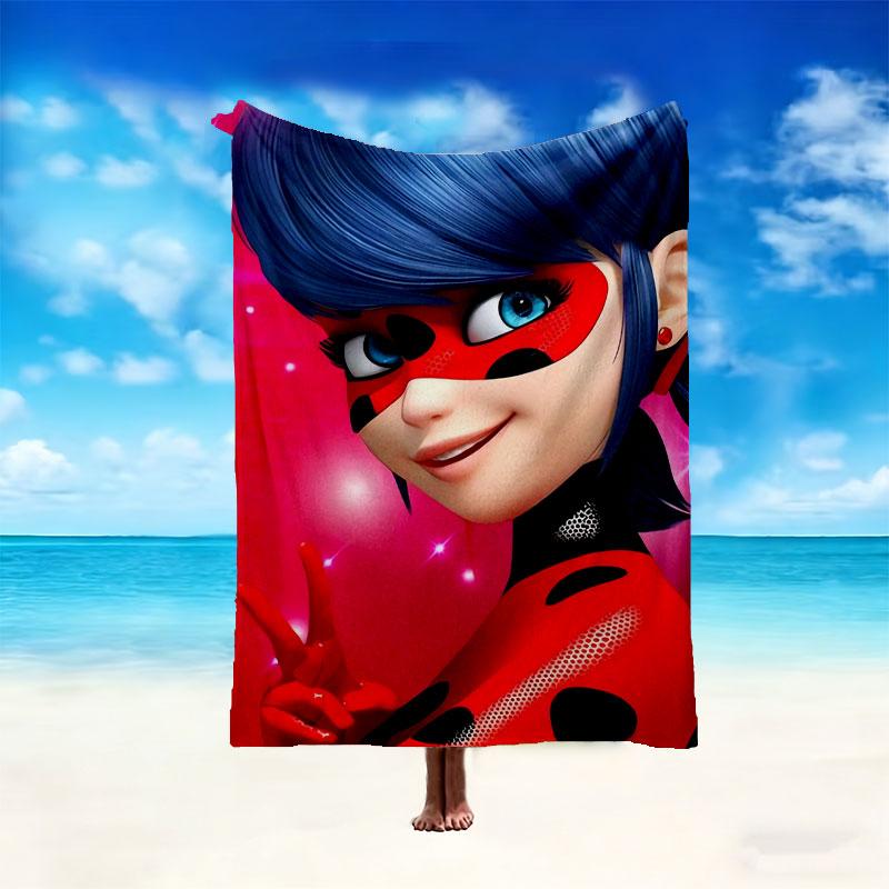 1pc Comfortable Home Print Throw Blanket, Ladybug Blanket For Bed and Sofa Use, Special Present For Family