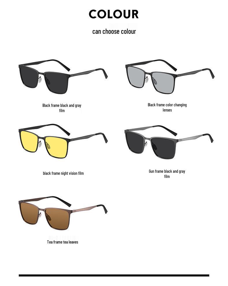 Мужские поляризационные солнцезащитные очки от УФ-излучения для вождения