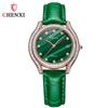 New TOP Brand Luxury Women's Watch With Box Fashion Watch Leather Waterproof Green Watch Women's Quartz Watches