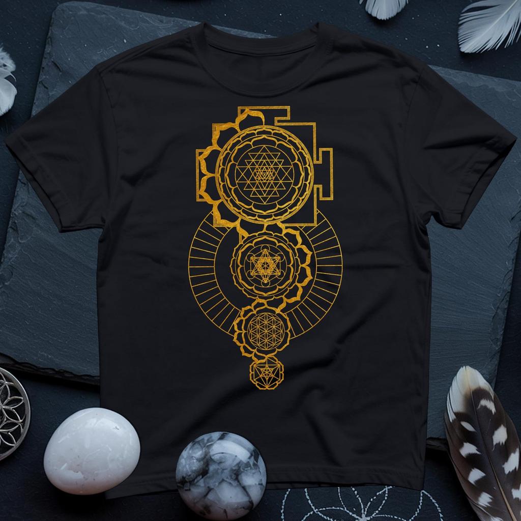 Sacred Geometry Mandala T-Shirt | Spiritual Festival Tee