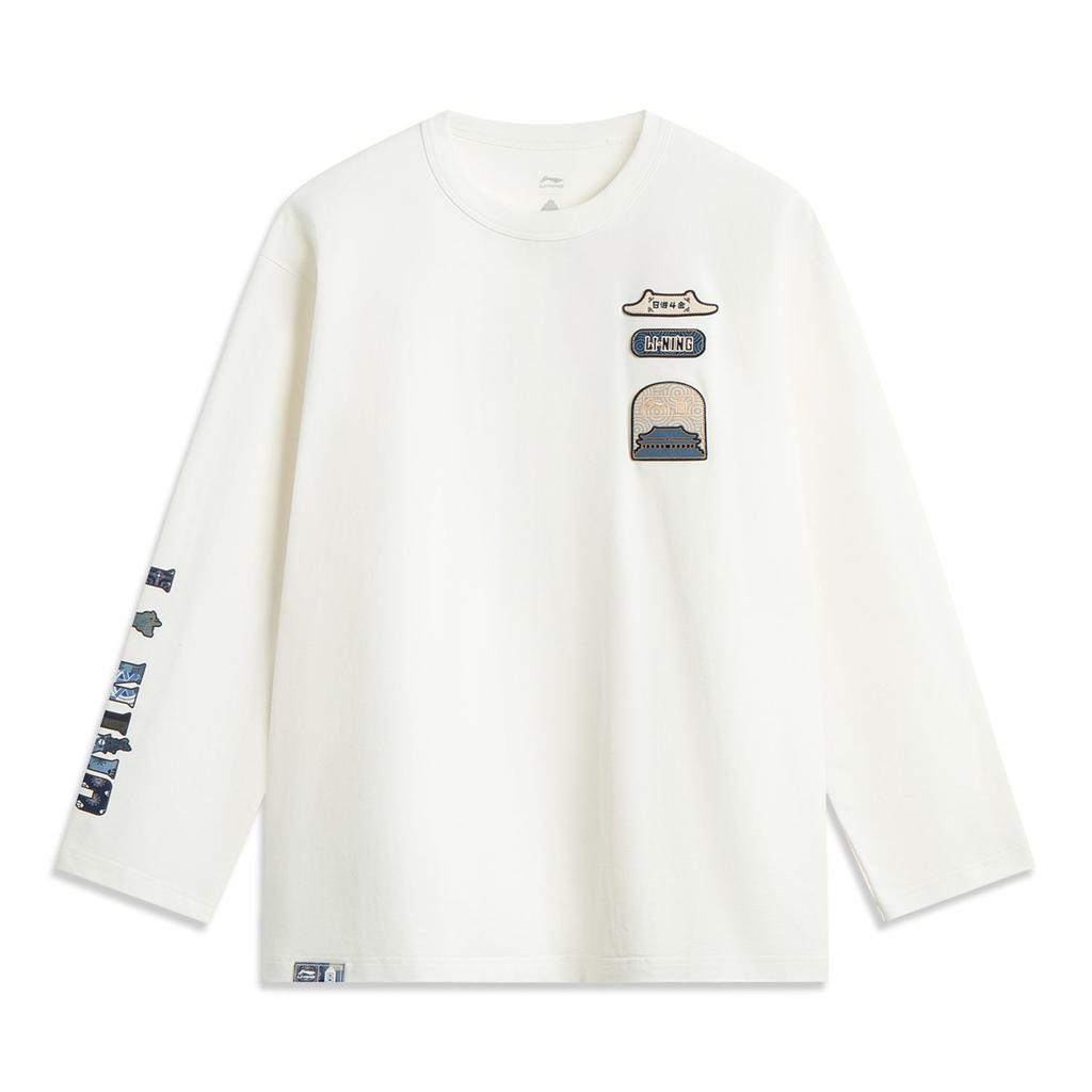 Li Ning x GUGONG,LIANMINGKUAN Rijin Doujin Collection Футболка Унисекс Белый AHSV703-1