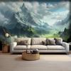 Природа Пейзаж Фотообои Голубое Небо Горы Обои 3D Креативный Фон Настенная Роспись Декор
